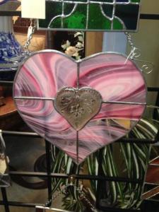 Stained glass heart I found in an antique shop